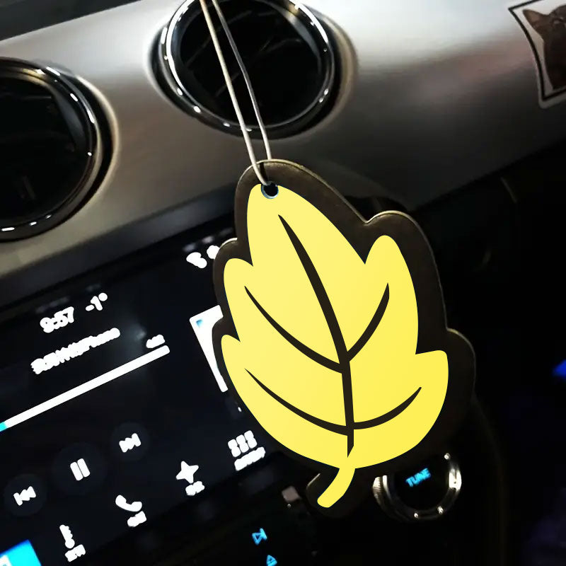 Leaf shaped car air freshener